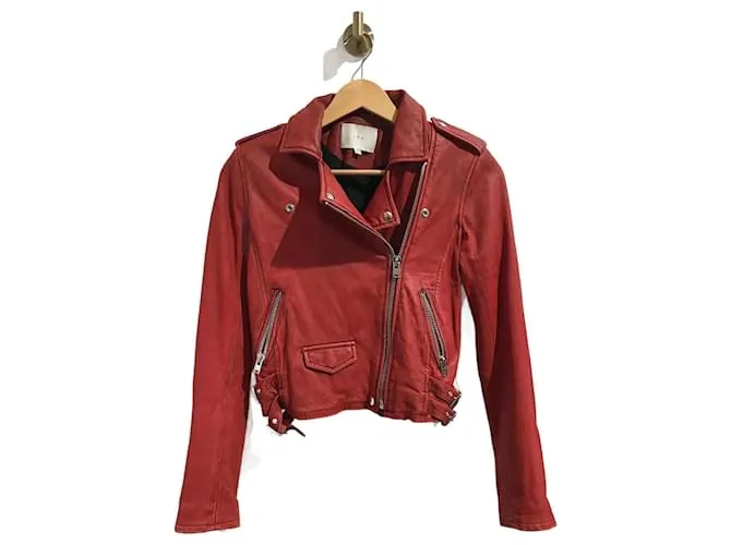 Chaquetas IRO T.Cuero internacional S Roja 